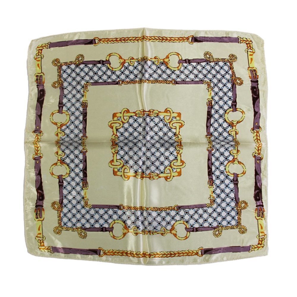 NWT WOMENS YELLOW PURPLE MULTICOLOR PATTERNED SCARF - Picture 1 of 5
